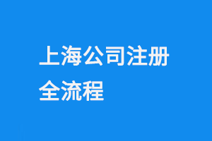 上海公司注册全流程